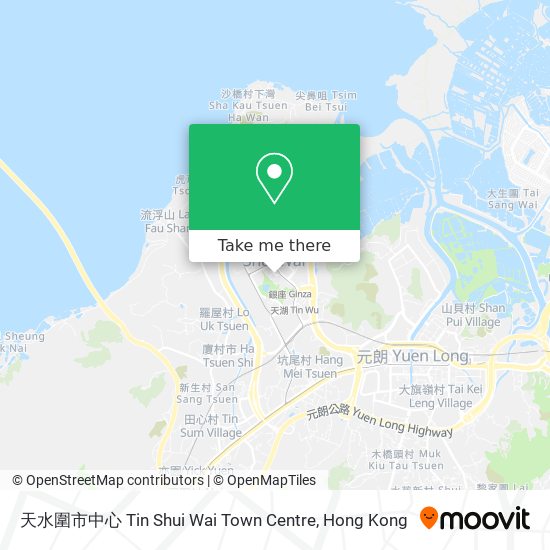 天水圍市中心 Tin Shui Wai Town Centre map
