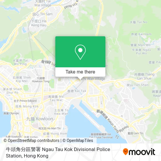牛頭角分區警署 Ngau Tau Kok Divisional Police Station map