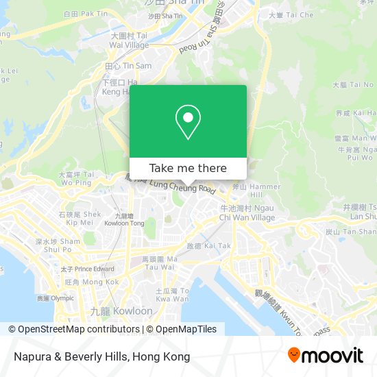 Napura & Beverly Hills map