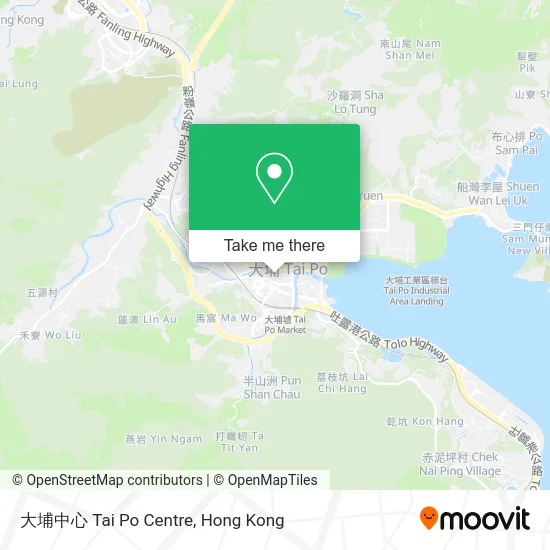 大埔中心 Tai Po Centre map