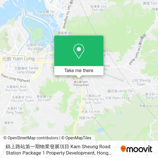 錦上路站第一期物業發展項目 Kam Sheung Road Station Package 1 Property Development地圖