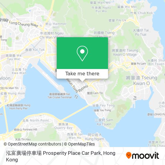 泓富廣場停車場 Prosperity Place Car Park map