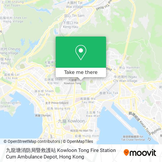 九龍塘消防局暨救護站 Kowloon Tong Fire Station Cum Ambulance Depot map