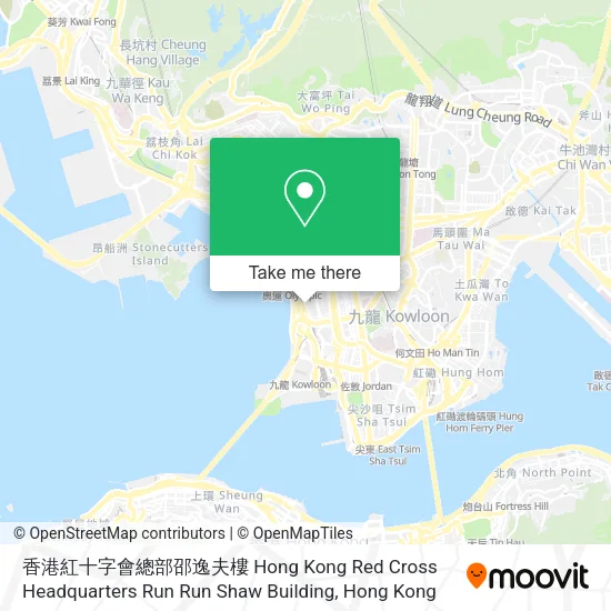 香港紅十字會總部邵逸夫樓 Hong Kong Red Cross Headquarters Run Run Shaw Building地圖