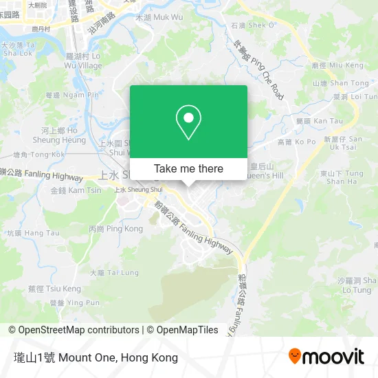 瓏山1號 Mount One map