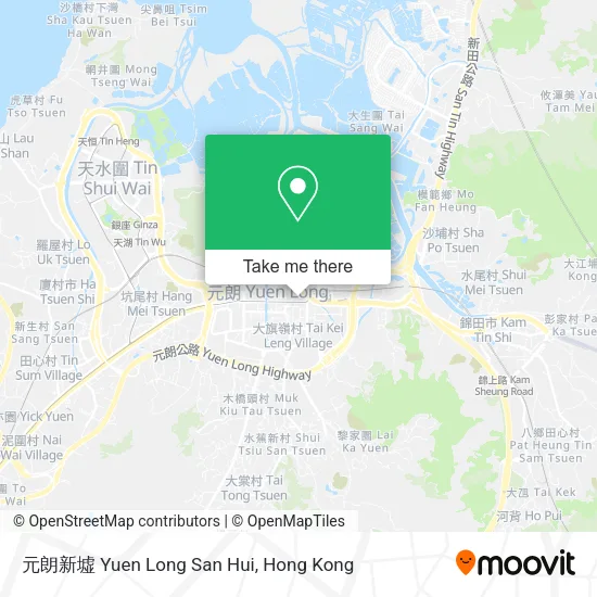 元朗新墟 Yuen Long San Hui地圖