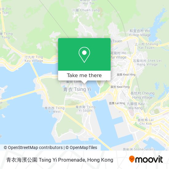 青衣海濱公園 Tsing Yi Promenade map