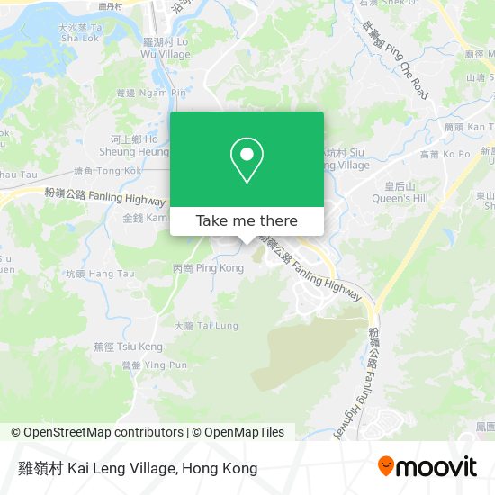 雞嶺村 Kai Leng Village map