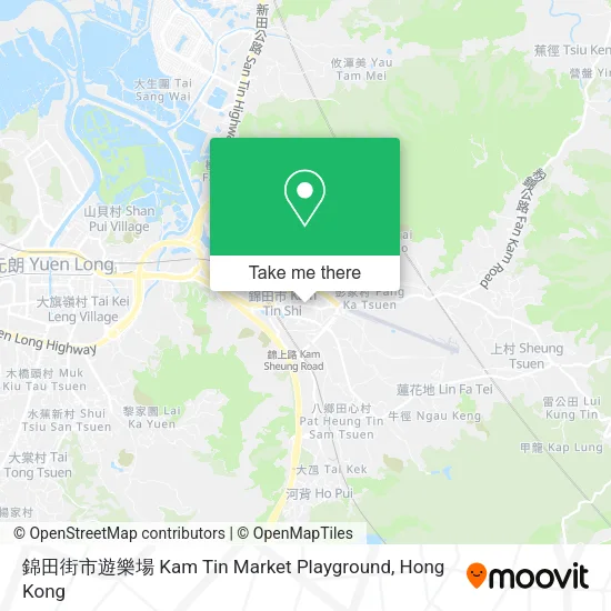錦田街市遊樂場 Kam Tin Market Playground地圖
