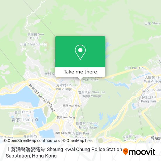 上葵涌警署變電站 Sheung Kwai Chung Police Station Substation map