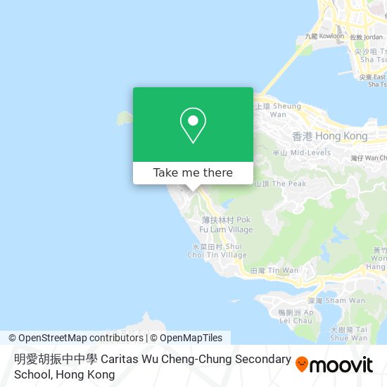 明愛胡振中中學 Caritas Wu Cheng-Chung Secondary School map