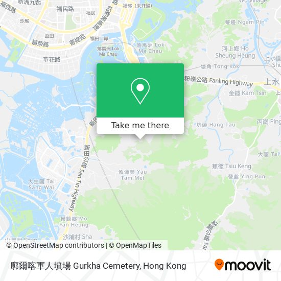 廓爾喀軍人墳場 Gurkha Cemetery map