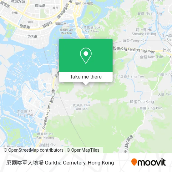 廓爾喀軍人墳場 Gurkha Cemetery地圖