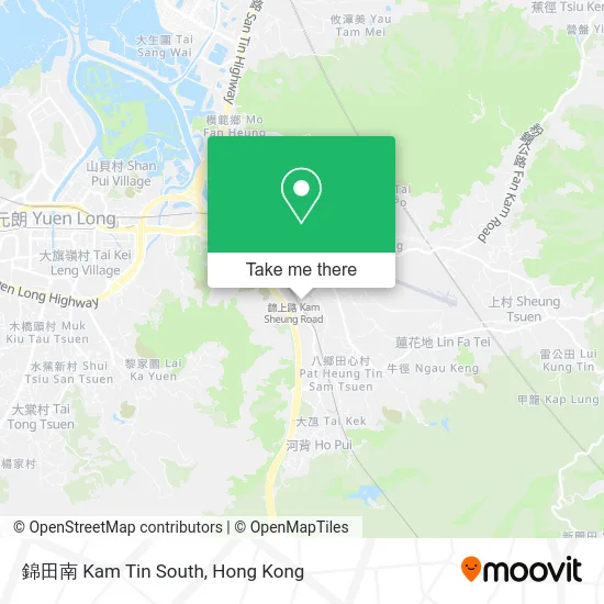 錦田南 Kam Tin South map