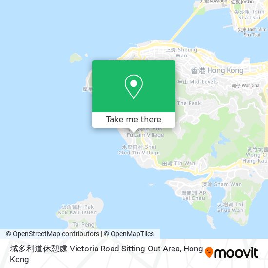 域多利道休憩處 Victoria Road Sitting-Out Area地圖