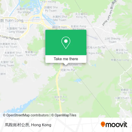 馬鞍崗村公所地圖