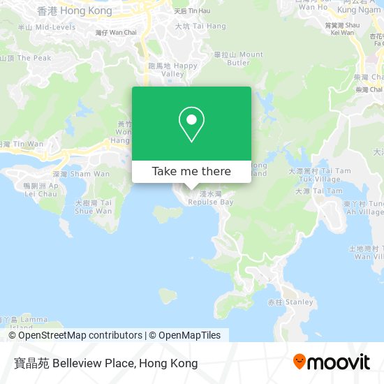 寶晶苑 Belleview Place map