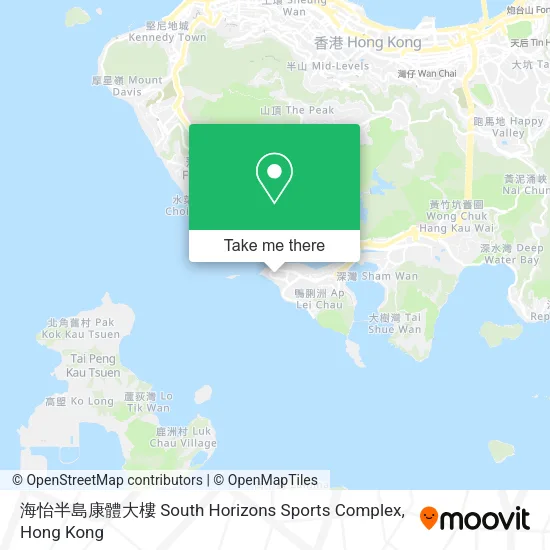 海怡半島康體大樓 South Horizons Sports Complex地圖