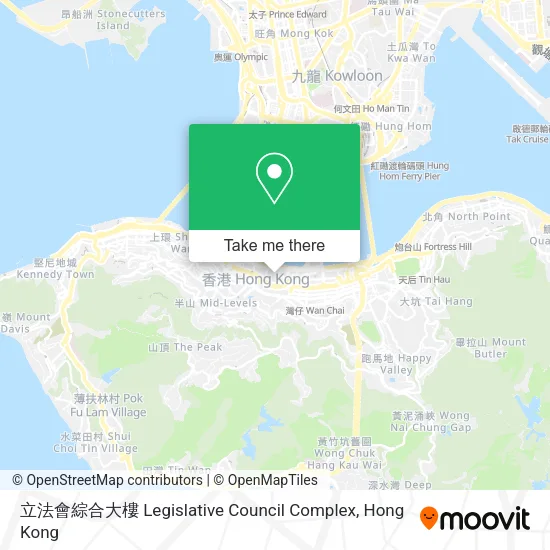 立法會綜合大樓 Legislative Council Complex map