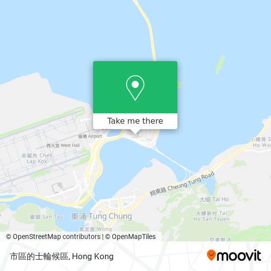 市區的士輪候區 map