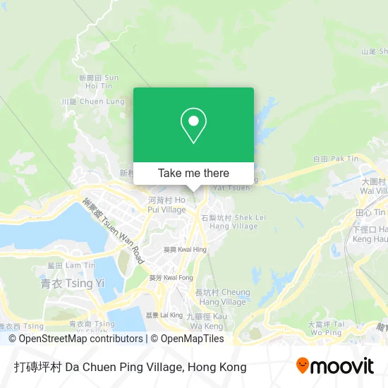 打磚坪村 Da Chuen Ping Village map