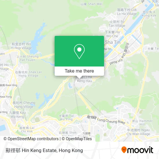 顯徑邨 Hin Keng Estate map