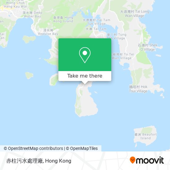 赤柱污水處理廠 map