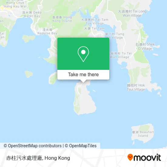 赤柱污水處理廠地圖