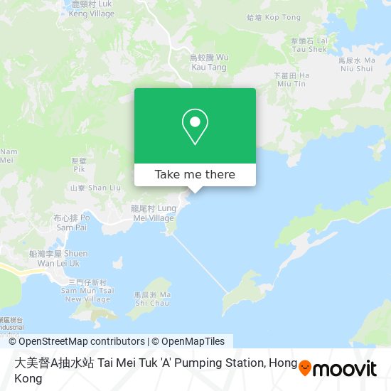 大美督A抽水站 Tai Mei Tuk 'A' Pumping Station map
