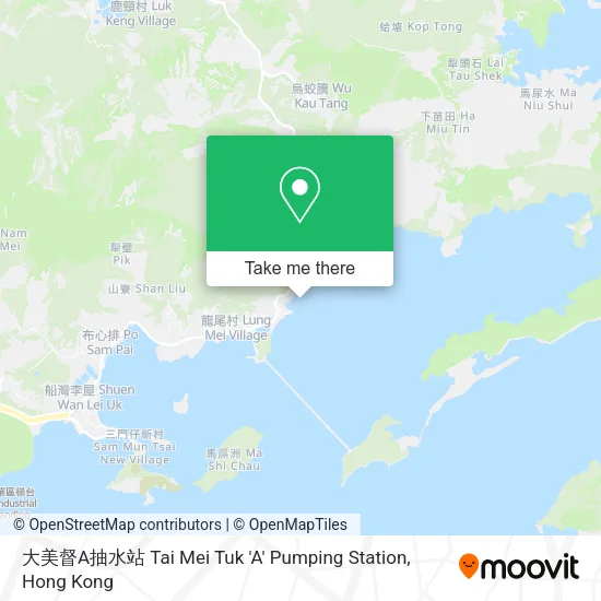 大美督A抽水站 Tai Mei Tuk 'A' Pumping Station地圖