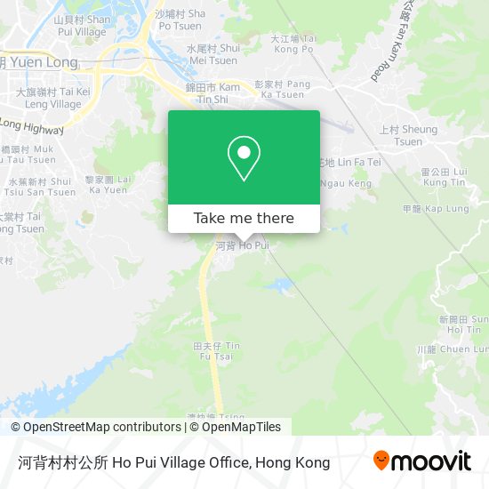 河背村村公所 Ho Pui Village Office map