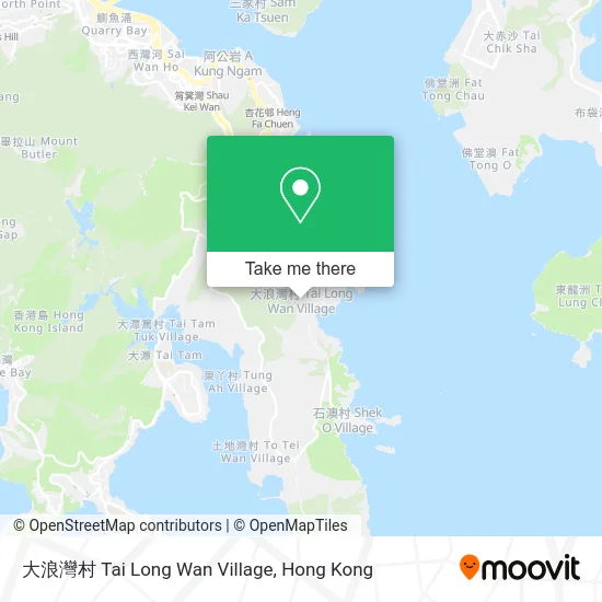 大浪灣村 Tai Long Wan Village map
