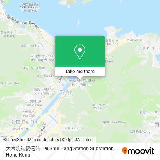 大水坑站變電站 Tai Shui Hang Station Substation map