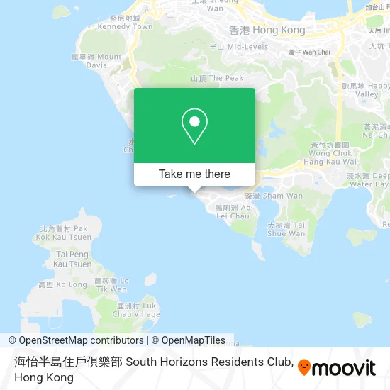 海怡半島住戶俱樂部 South Horizons Residents Club地圖