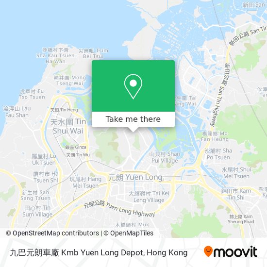 九巴元朗車廠 Kmb Yuen Long Depot map