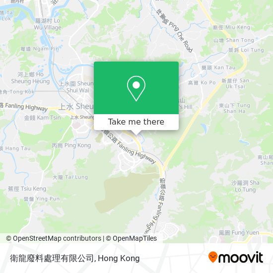 衛龍廢料處理有限公司地圖