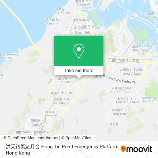 洪天路緊急月台 Hung Tin Road Emergency Platform map