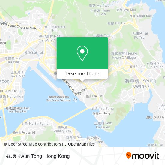 觀塘 Kwun Tong map