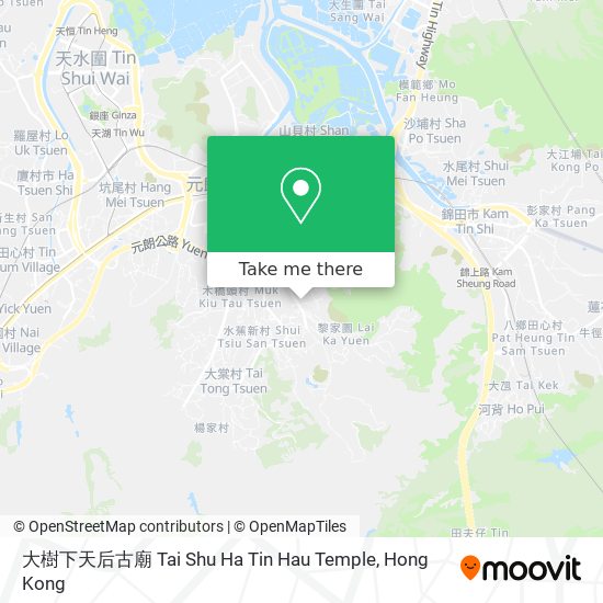 大樹下天后古廟 Tai Shu Ha Tin Hau Temple map