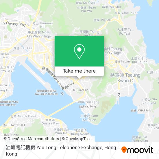 油塘電話機房 Yau Tong Telephone Exchange map