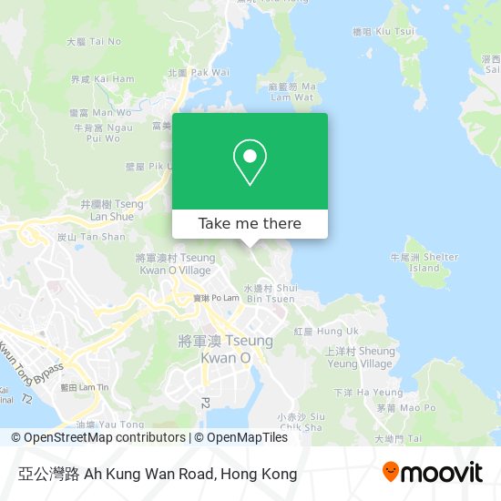 亞公灣路 Ah Kung Wan Road map