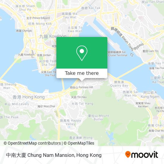 中南大廈 Chung Nam Mansion map