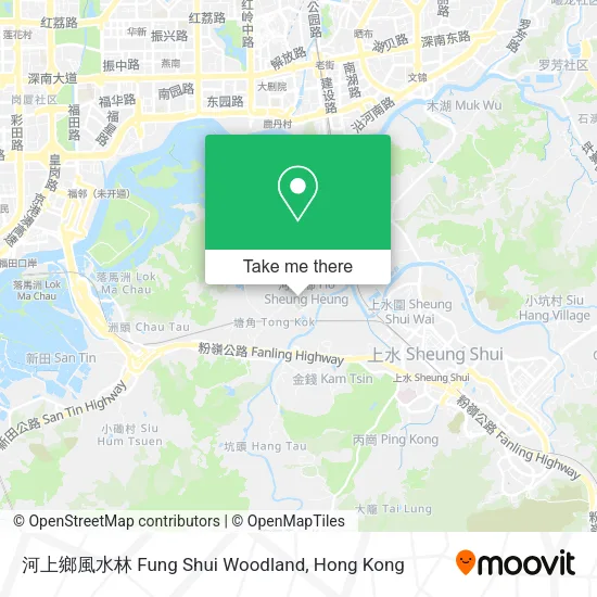 河上鄉風水林 Fung Shui Woodland地圖