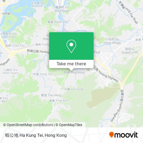 蝦公地 Ha Kung Tei map