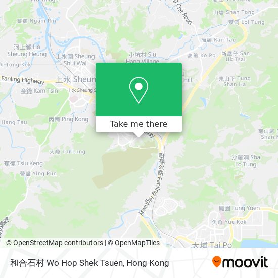 和合石村 Wo Hop Shek Tsuen地圖