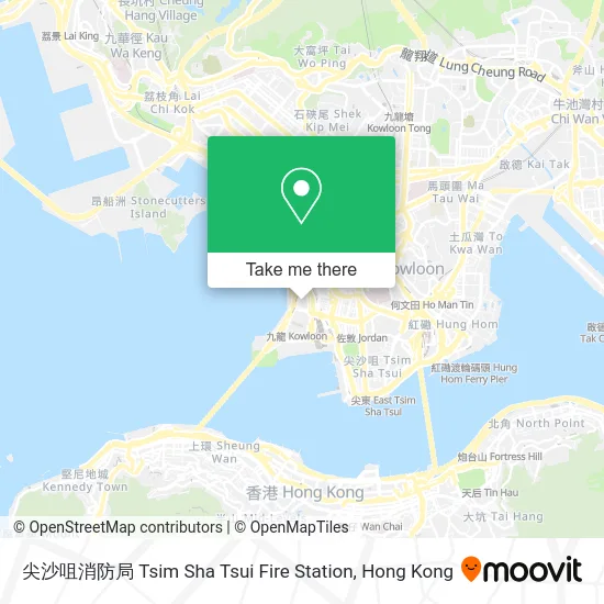 尖沙咀消防局 Tsim Sha Tsui Fire Station map