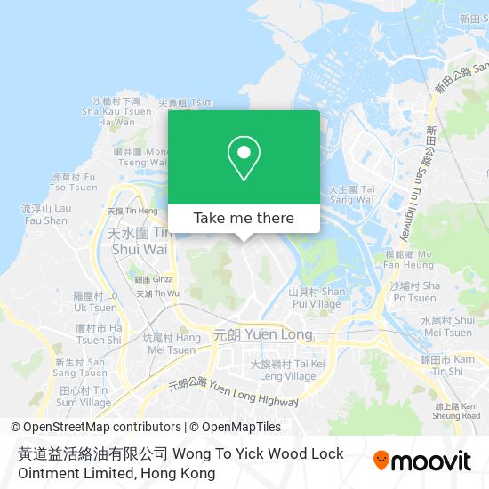 黃道益活絡油有限公司 Wong To Yick Wood Lock Ointment Limited地圖