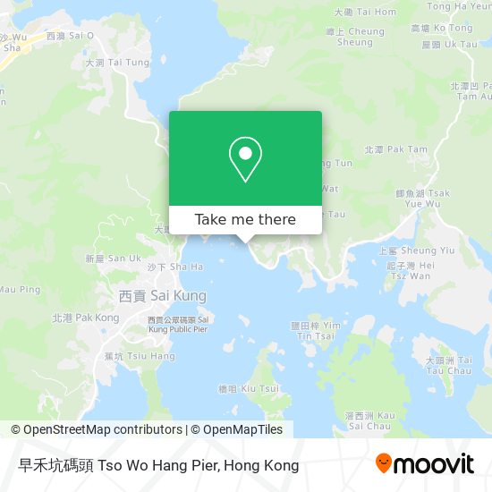 早禾坑碼頭 Tso Wo Hang Pier map