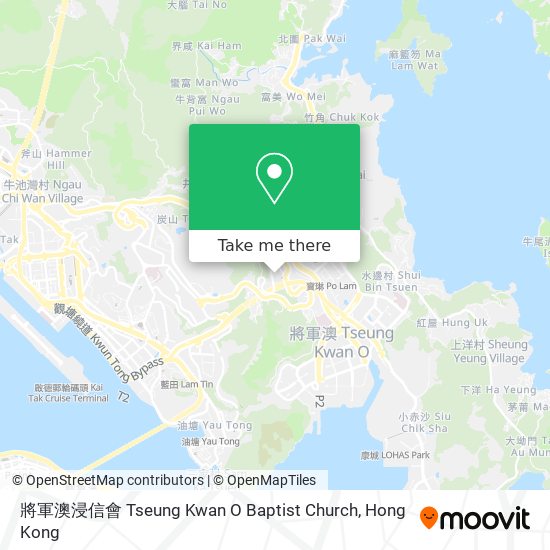 將軍澳浸信會 Tseung Kwan O Baptist Church map