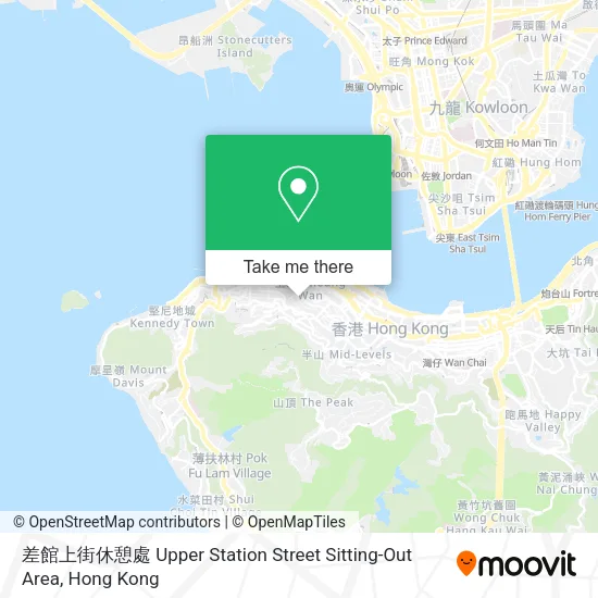 差館上街休憩處 Upper Station Street Sitting-Out Area地圖